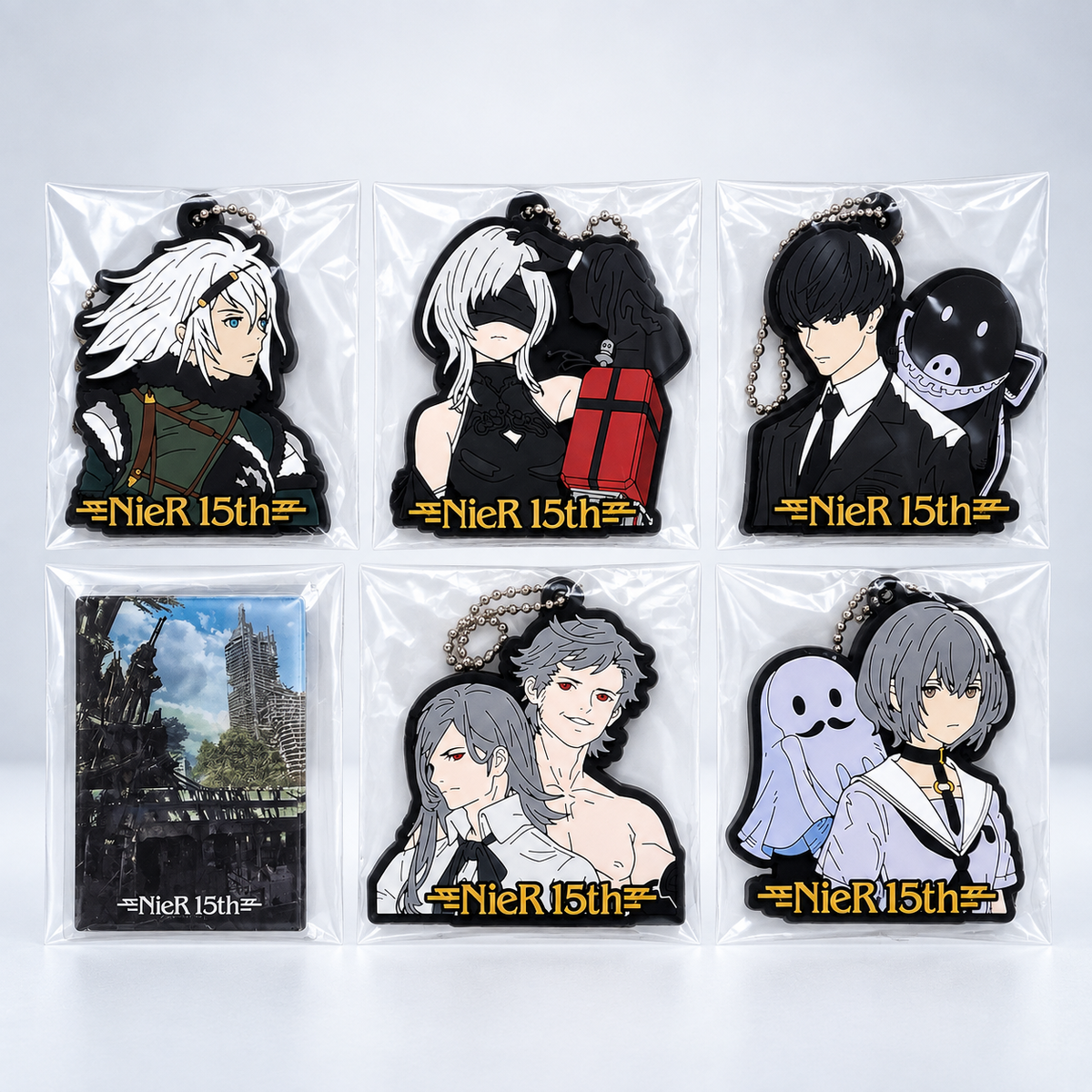 NieR 15th Anniversary – E Prize Rubber Charm Set | NieR Series